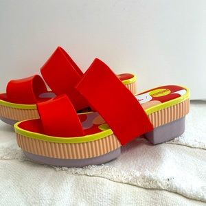 Melissa x Carla Colares collab heeled sandals, size 8